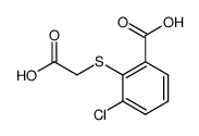 (2-carboxy-6-chlorophenylthio)acetic acid Structure