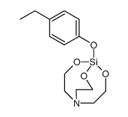 2,8,9-Trioxa-5-aza-1-silabicyclo[3.3.3]undecane, 1-(4-ethylphenoxy)结构式