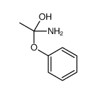 1-amino-1-phenoxyethanol Structure