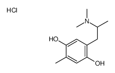 2-[2-(dimethylamino)propyl]-5-methylbenzene-1,4-diol,hydrochloride Structure