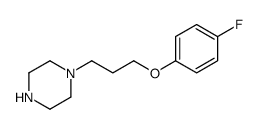 1-Fluoro-4-[3-(piperazin-1-yl)propoxy]benzene结构式