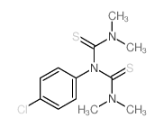 Thioimidodicarbonicdiamide ([(H2N)C(S)]2NH), 2-(4-chlorophenyl)-N,N,N',N'-tetramethyl- structure