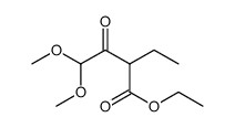 ETHYL 2-ETHYL-4,4-DIMETHOXY-3-OXOBUTANOATE structure