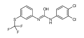 1-(3,4-dichlorophenyl)-3-[3-[(trifluoromethyl)thio]phenyl]urea Structure