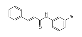 N-(3-bromo-2-methylphenyl)cinnamamide Structure