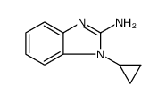 1-环丙基-2-氨基苯并咪唑结构式