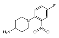 1-(4-Fluoro-2-nitrophenyl)piperidin-4-amine Structure