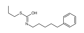 S-propyl N-(5-phenylpentyl)carbamothioate结构式