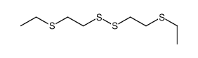1-ethylsulfanyl-2-(2-ethylsulfanylethyldisulfanyl)ethane结构式