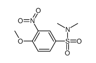 4-methoxy-N,N-dimethyl-3-nitrobenzenesulfonamide结构式