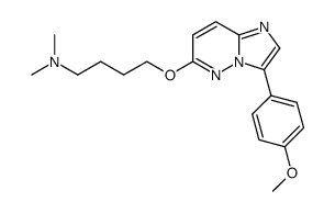 {4-[3-(4-methoxy-phenyl)-imidazo[1,2-b]pyridazin-6-yloxy]-butyl}-dimethyl-amine Structure