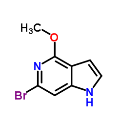 6-溴-4-甲氧基-5-氮杂吲哚结构式
