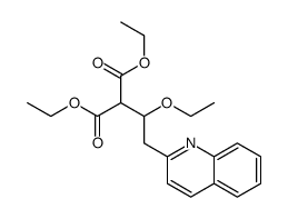 diethyl 2-(1-ethoxy-2-quinolin-2-ylethyl)propanedioate结构式