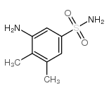 3-氨基-4,5-二甲基苯磺酰胺结构式
