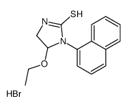 5-ethoxy-1-naphthalen-1-ylimidazolidin-1-ium-2-thione,bromide结构式
