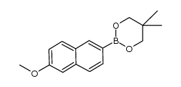2-(6-methoxynaphthalen-2-yl)-5,5-dimethyl-1,3,2-dioxaborinane Structure