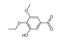 Phenol, 2-ethoxy-3-methoxy-5-nitro- (6CI) Structure