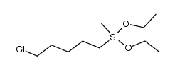(5-chloropentyl)diethoxy(methyl)silane结构式