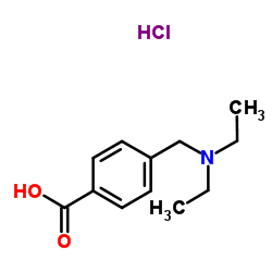 4-(diethylaminomethyl)benzoic acid,hydrochloride structure