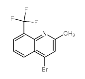 4-溴-2-甲基-8-三氟甲基喹啉结构式