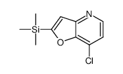 2-(三甲基硅基)-7-氯呋喃并[3,2-b]吡啶结构式