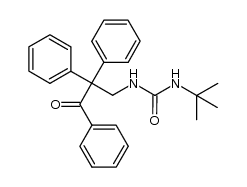 1-tert-butyl-3-(3-oxo-2,2,3-triphenylpropyl)-urea结构式