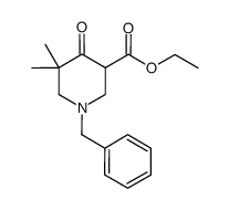 ethyl 1-benzyl-5,5-dimethyl-4-oxopiperidine-3-carboxylate Structure