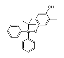 4-[tert-butyl(diphenyl)silyl]oxy-2-methylphenol结构式