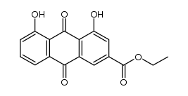 Ethyl 9,10-dihydro-4,5-dihydroxy-9,10-dioxo-2-anthracenecarboxylate结构式