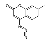 4-azido-5,7-dimethylchromen-2-one Structure