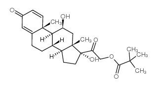 Prednisolone 21-trimethylacetate Structure