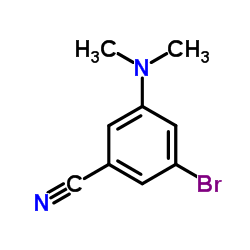 3-Bromo-5-(dimethylamino)benzonitrile Structure