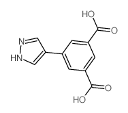 5-(1H-吡唑-4-基)间苯二甲酸结构式