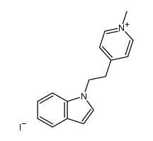 1-methyl-4-[2-indolyl)ethyl]pyridinium iodide Structure
