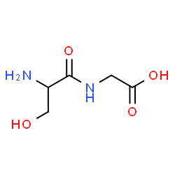 Glycine, N-D-seryl- (9CI) Structure