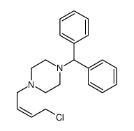 1-benzhydryl-4-(4-chlorobut-2-enyl)piperazine结构式