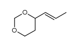 4-propenyl-1,3-dioxane, E-isomer Structure