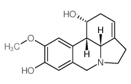 1H-Pyrrolo[3,2,1-de]phenanthridine-1,9-diol,2,3,5,7,11b,11c-hexahydro-10-methoxy-, (1R,11bS,11cR)- Structure