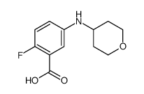 2-氟-5-((四氢-2H-吡喃-4-基)氨基)苯甲酸结构式