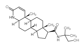 非那雄胺-2-(2-甲基丙醇)酰胺结构式