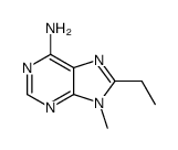 8-ethyl-9-methylpurin-6-amine Structure