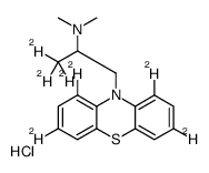 1,1,1-trideuterio-N,N-dimethyl-3-(1,3,7,9-tetradeuteriophenothiazin-10-yl)propan-2-amine,hydrochloride结构式