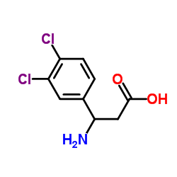3-氨基-3-(3,4-二氯苯基)丙酸结构式