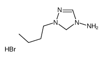1-butyl-1,5-dihydro-1,2,4-triazol-1-ium-4-amine,bromide Structure