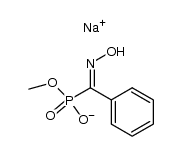 sodium methyl α-hydroxyiminobenzylphosphonate Structure