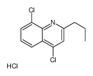 4,8-Dichloro-2-propylquinoline hydrochloride结构式
