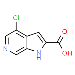 4-氯-1H-吡咯并[2,3-c]吡啶-2-羧酸结构式