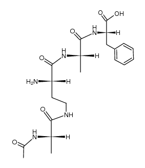 Ac-Ala-isoDABA-Ala-Phe-OH结构式