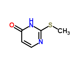 2-甲硫基-4-嘧啶酮结构式