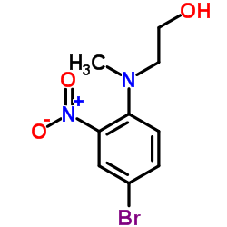 2-[(4-Bromo-2-nitrophenyl)(methyl)amino]ethanol Structure